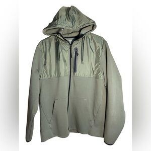 Men's Old Navy Dynamic Fleece Full Zip Jacket Size L Olive Color